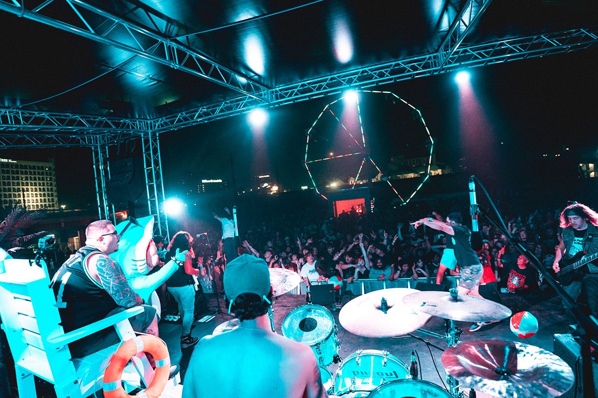 AM FM Backyard venue during a previous concert