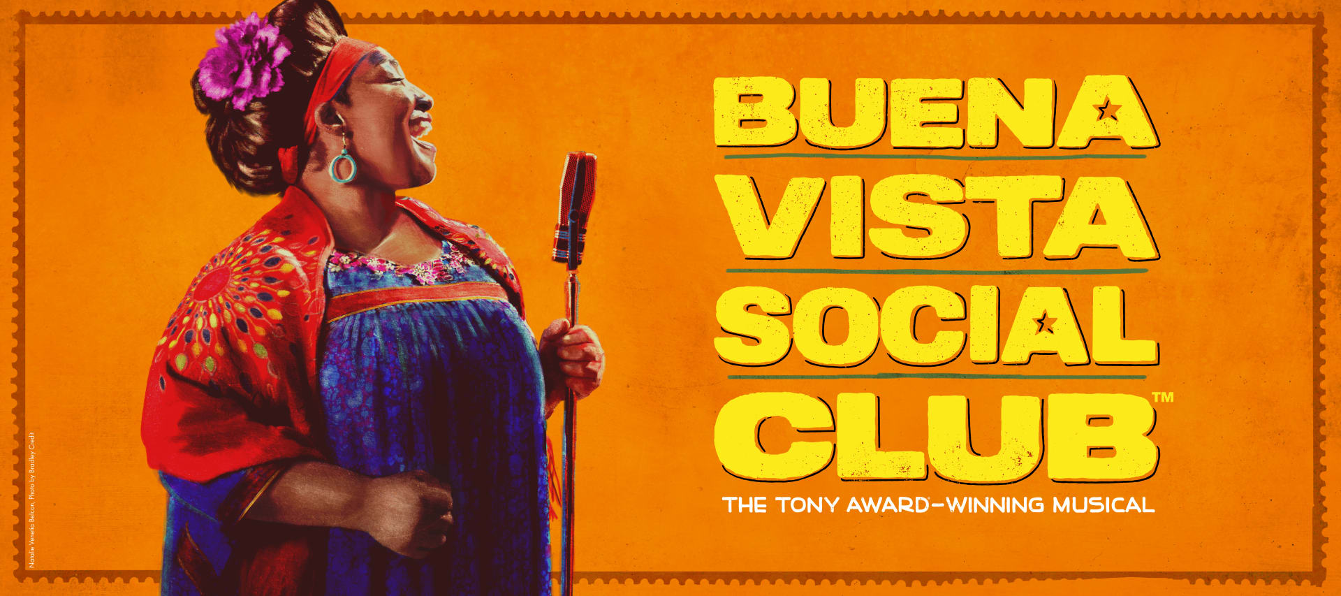 Official Buena Vista Social Club promotional artwork for Broadway in Austin