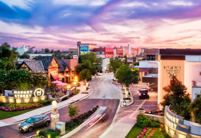 Market Street shopping district in The Woodlands