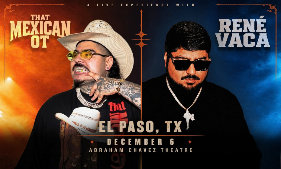 Official René Vaca and That Mexican OT artwork for the December 6, 2026 El Paso show